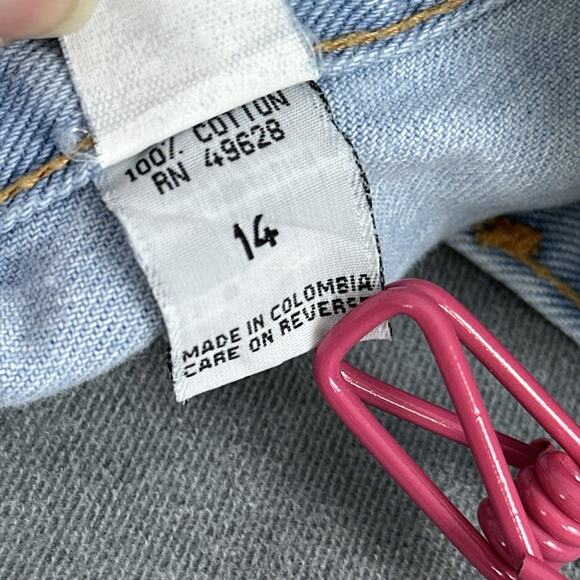 Vintage Zena Jean Shorts Women's Size 14 Denim Patchwork High Waist Mom Cotton - Picture 12 of 13